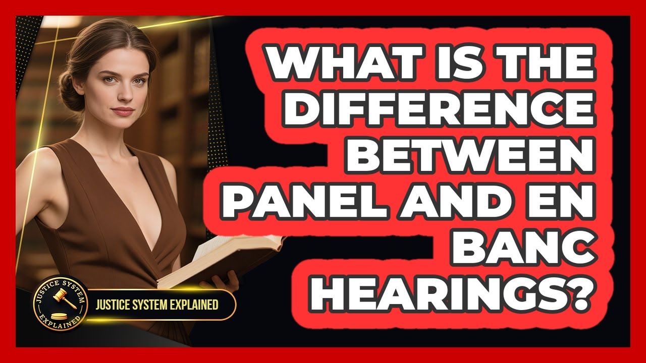 What Is The Difference Between Panel And En Banc Hearings? - Justice System Explained