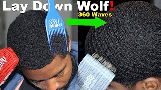 How to Lay Down your Wolf with Nappy Hair for 360 Waves