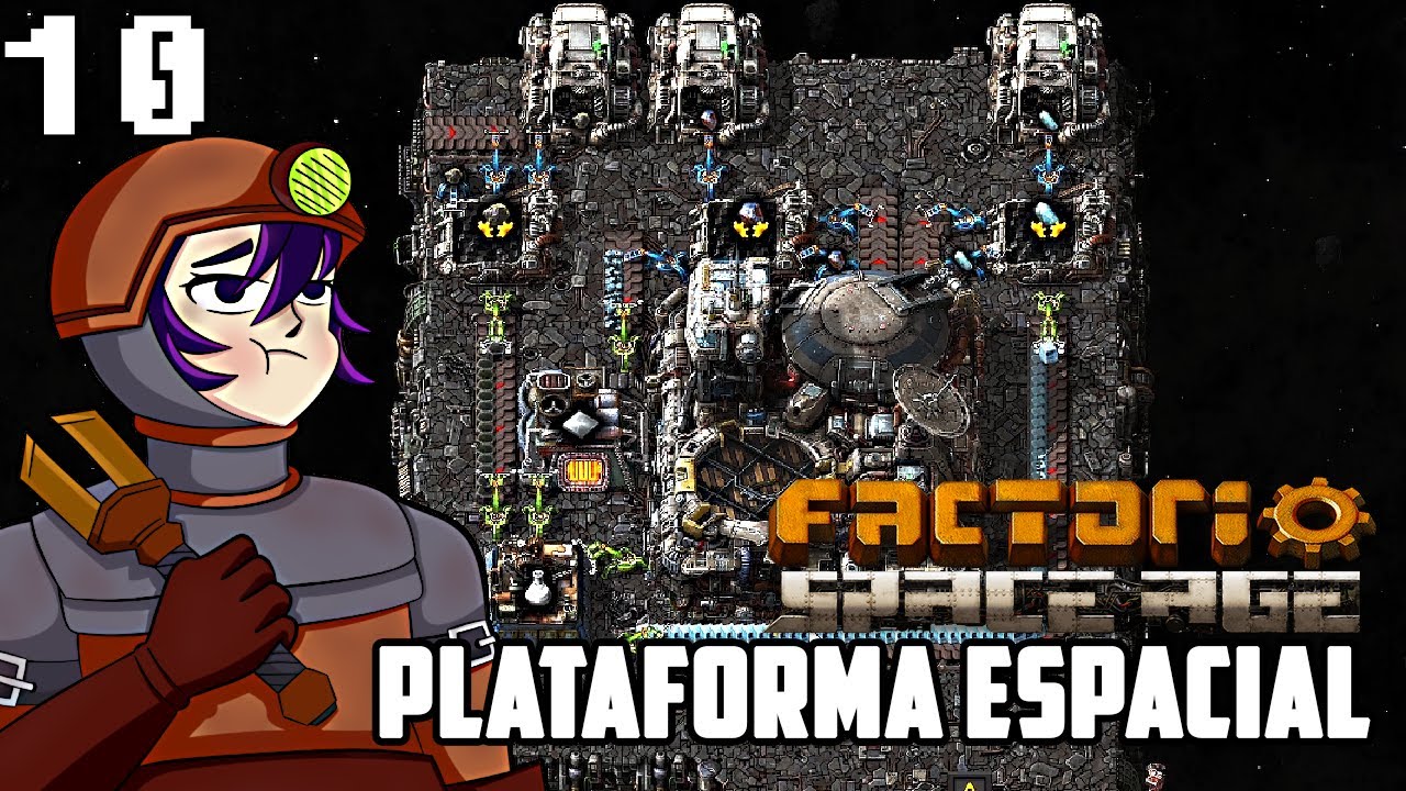PLATAFORMA ESPACIAL EM NAUVIS - FACTORIO SPACE AGE (T2) #10 - Gameplay ...