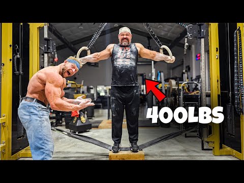 400LB MAN DOES AN IRON CROSS Ft. JUJIMUFU