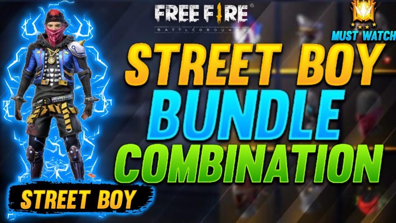 Dress Combinations with Street boy bundle 🔥 || Top Pro Combinations Freefire || Street boy combos