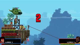 The Doodlettes play BROFORCE: Part 3 (unexpected visit by unexpected pest during gameplay)