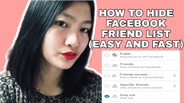 How to hide facebook friendlist (easy and fast)