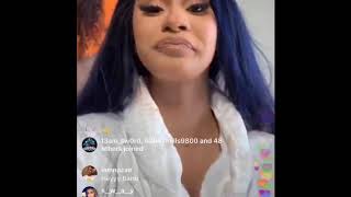 Cardi B live on Instagram August 25, 2019
