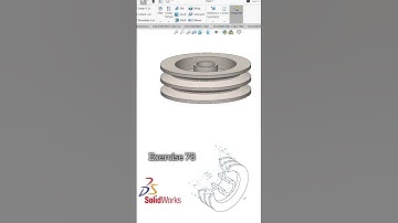 Double belt pulley design in Solidworks||Pulley in Autocad tutorial#shorts #solidworks #cad #3d