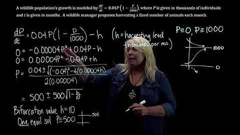 Population Model with Harvesting