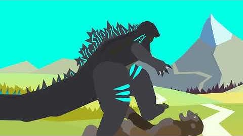 Godzilla vs Kong (stick nodes) part 2 (the kings battle)