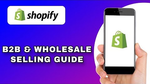 HOW TO USE SHOPIFY FOR B2B AND WHOLESALE SELLING (EXPLAINED)