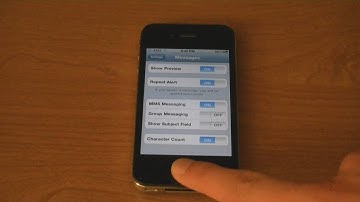 How To Enable SMS Character Count on iOS4 - iPhone 4