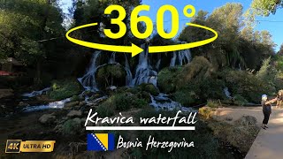 🇧🇦 Discover Kravica Waterfall in 360 VR | Bosnia ’s Hidden Natural Wonder 4K Walking Tour Experience