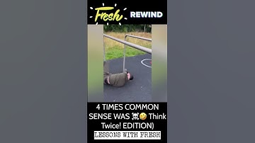 4 TIMES COMMON SENSE WAS ☠️🤣 (Think Twice! EDITION) FRESH REWIND👊 #fail #comedy #funny #education