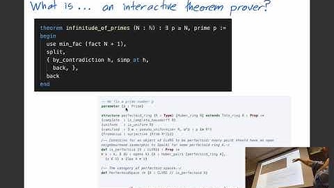 Theorem proving for mathematicians