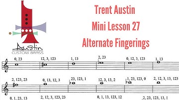 Trent Austin Mini-Lesson #27: Alternate Fingerings Are Your Friend!
