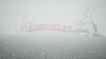 Ue4: Traditional Japanese Bridge in Snow