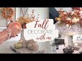 Fall decorate with me | Simple and affordable fall decor |  Autumn Decor inspiration .