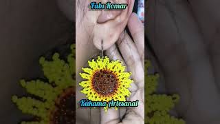 aretes girasol 🌻 tutoriales Kúkama Artesanal ❤️