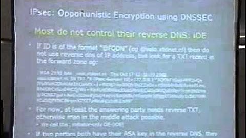 DEF CON 11 - Paul Wouters - Deploying DNSSEC