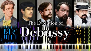 The Evolution of Debussy's Music (From 17 to 54 Years Old)
