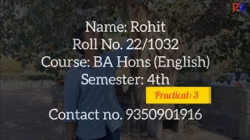 Identify 10 Plant Species |Practical SEC: Sustainable Ecotourism and Entrepreneurship | Rohit Aaryan