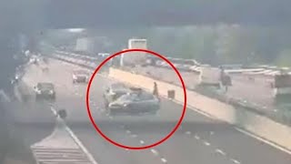 Piacenza, si schianta a tutta velocità contro volante della polizia: il video dell’incidente screenshot 1