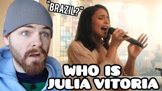British Guy Reacts to BRAZILIAN Singer Julia Vitoria "Além do Rio Azul"