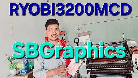 Offset Printing Machine RYOBI3200MCD Sale & Complete Installation #OFFSETPRINTINGMACHINE #ryobi3200