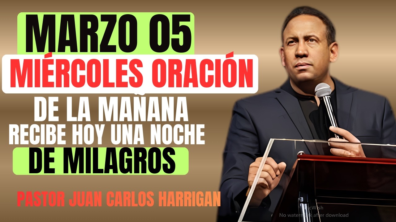 JESÚS TE ENTREGA UNA NOCHE DE MILAGROS ORACIÓN PODEROSA| paster Juan Carlos Harrigan,|