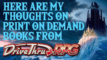 My Thoughts on DriveThru RPG