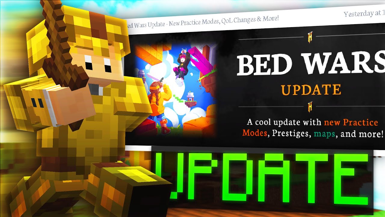 Bed Wars Update - New Practice Modes, QoL Changes & More!