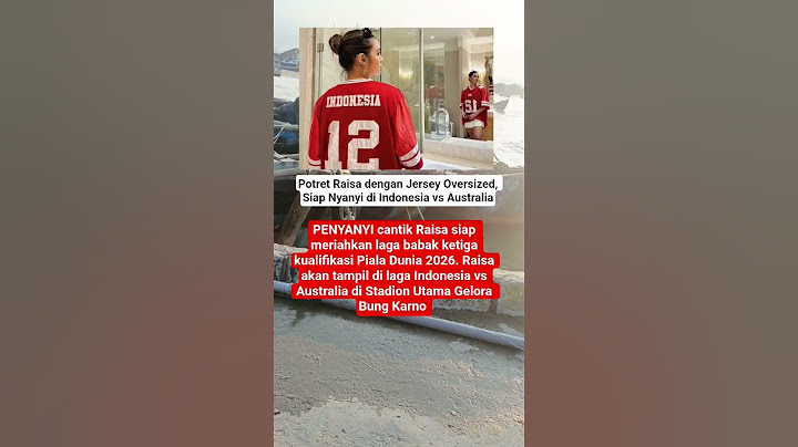 Potret Raisa dengan Jersey Oversized,Siap Nyanyi di Indonesia vs Australia#shorts #fyp #infohariini