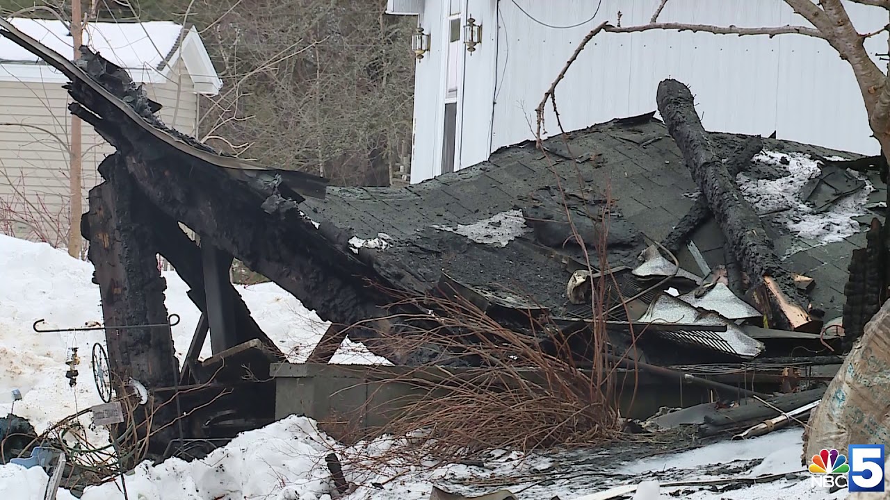 Home heavily damaged by early-morning fire - YouTube