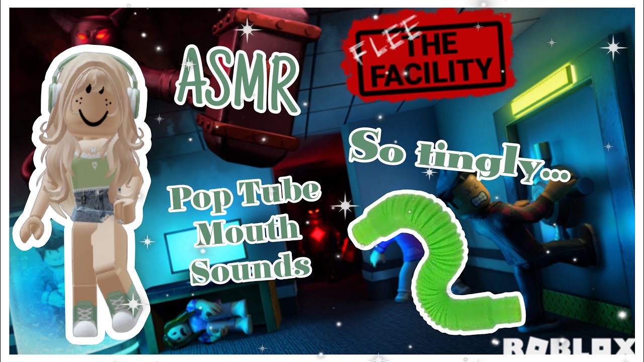 ROBLOX ASMR- FLEE THE FACILITY (pop tube mouth sounds, whispers)
