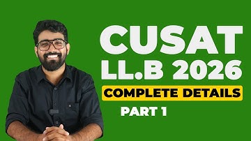 CUSAT 2026 Law Admission Part 1 | CAT Entrance complete Orientation | Seats | Courses | Exam Pattern