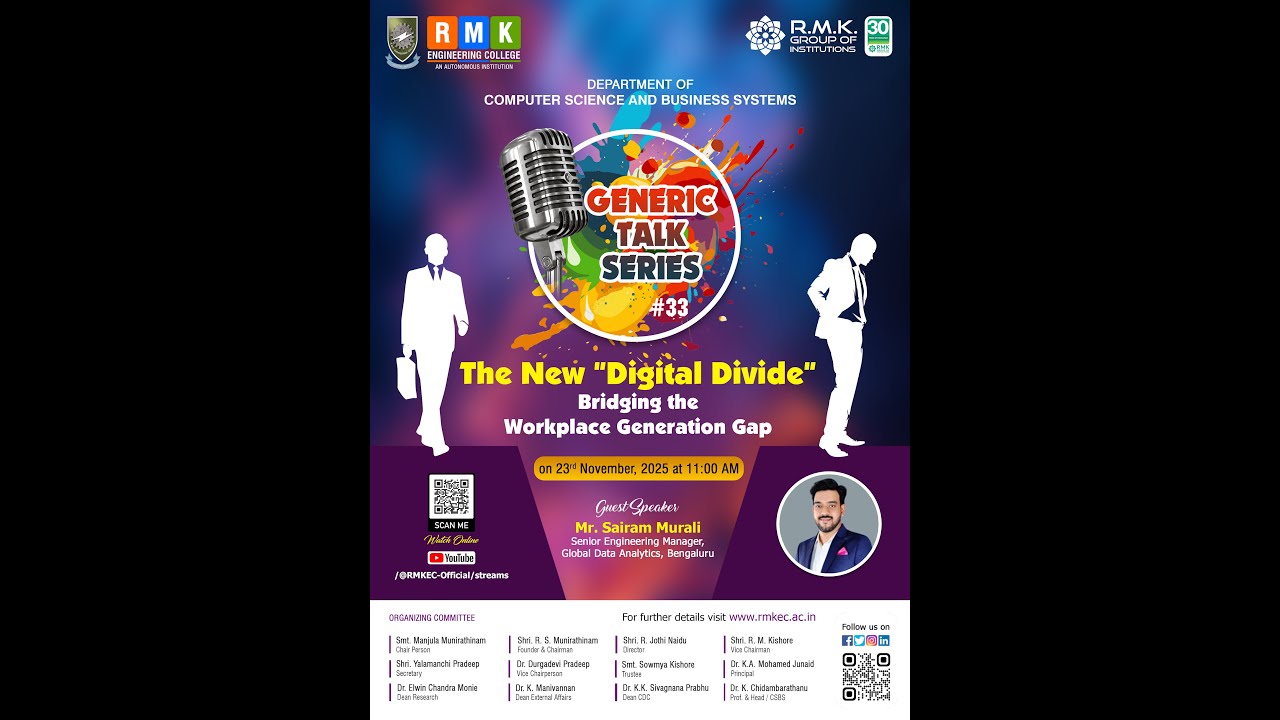 Generic Talk Series #33 – 