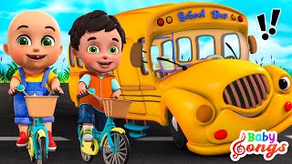 Wheels on The Monster Truck | Bus Go Round & Round | Nursery Rhymes & Kids songs