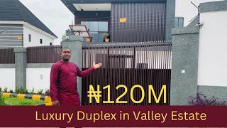 ₦120M : Smart Luxury 4 Bedroom Duplex with BQ and Security House.