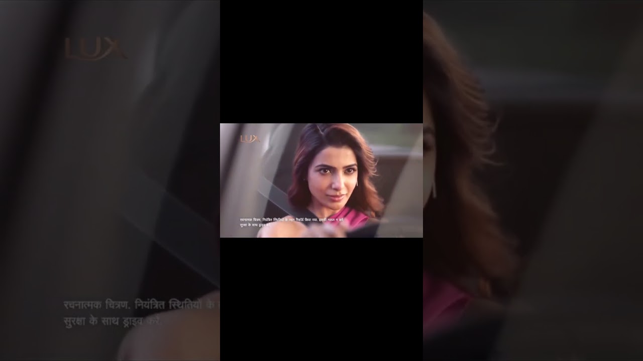 Samantha New Ad For Lux Brand