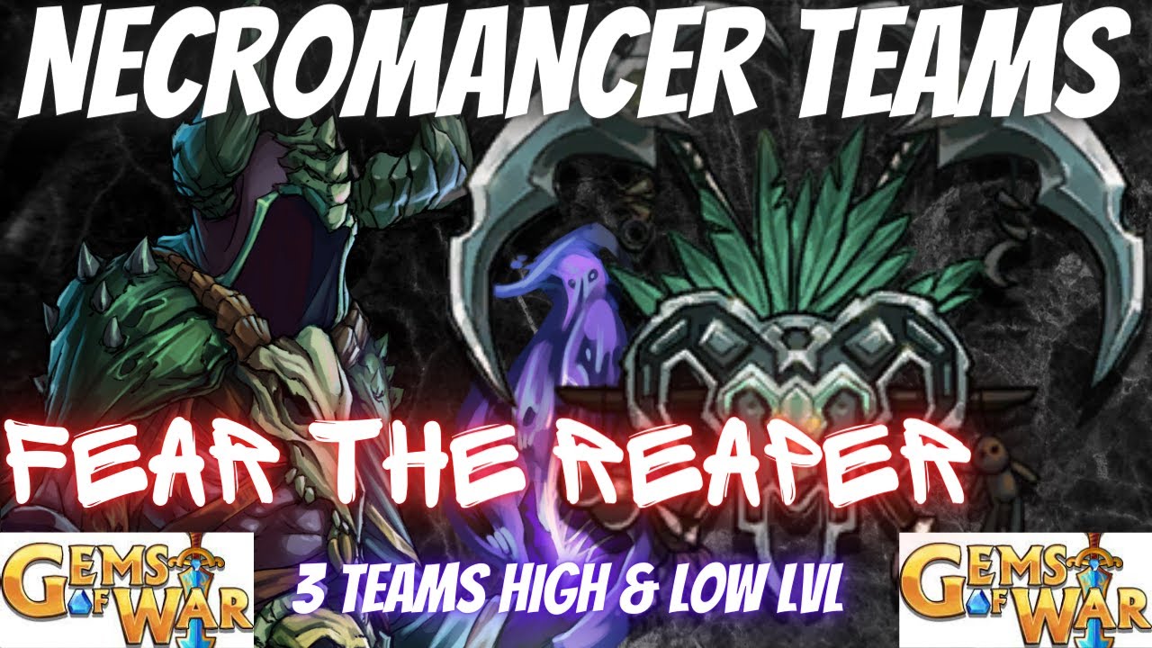 Gems of War Necromancer Teams 2023 | 3 Teams High/LOW for Necromancer Class Event Guide