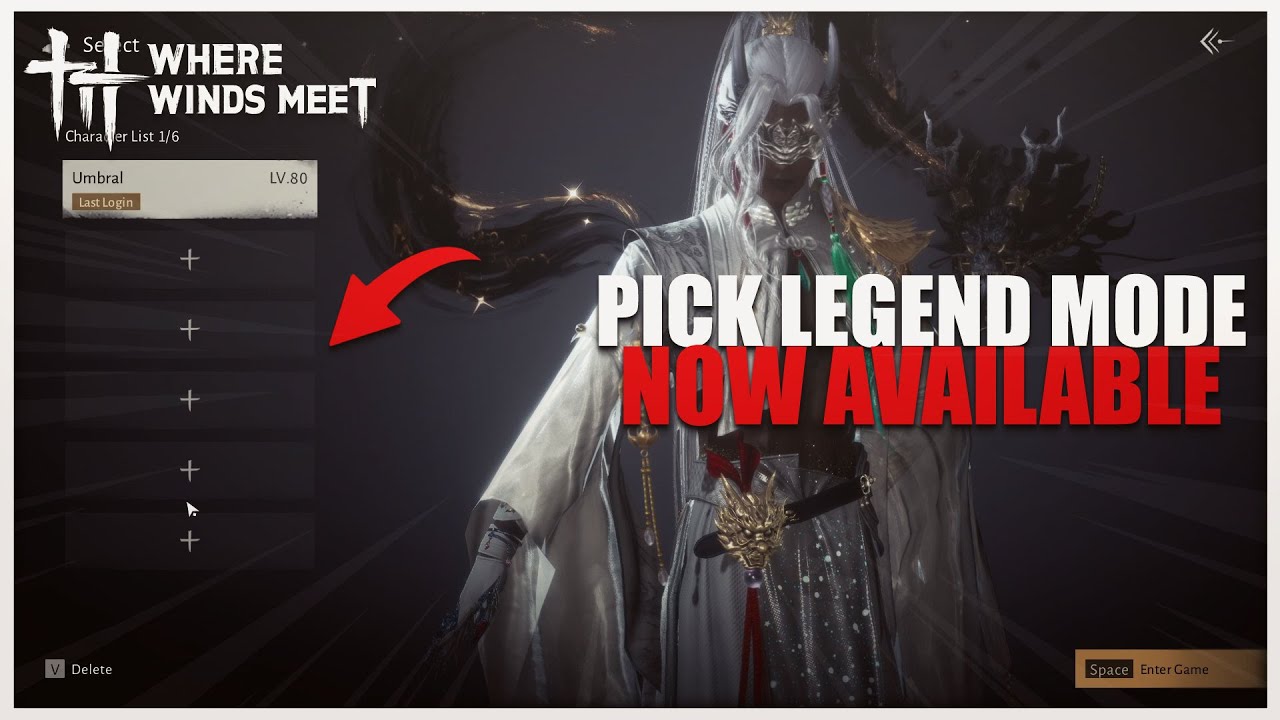 Legend Difficulty Now Available! Character Slots Update Finally! | Where Winds Meet