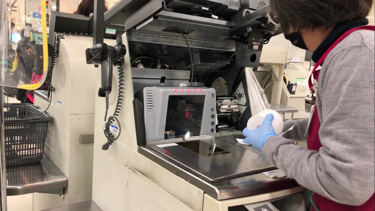 レシートロール紙交換【千葉市 美浜区】イオンマリンピア店 セルフレジ（WAONポイント ＆ 現金で支払い）