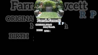 【visit to a grave】Farrah Fawcett【Famous Memorial】#rip #gravestones Resimi
