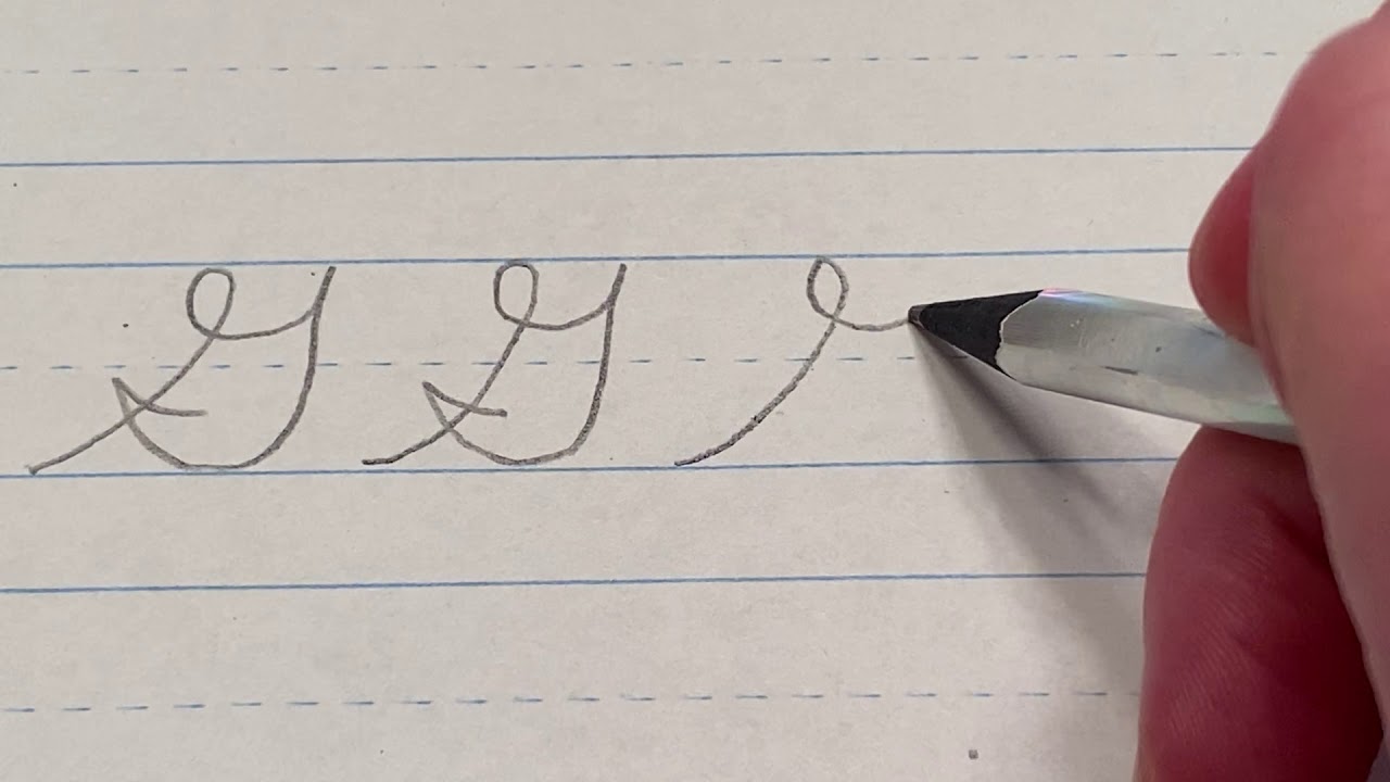 Capital "G" in cursive