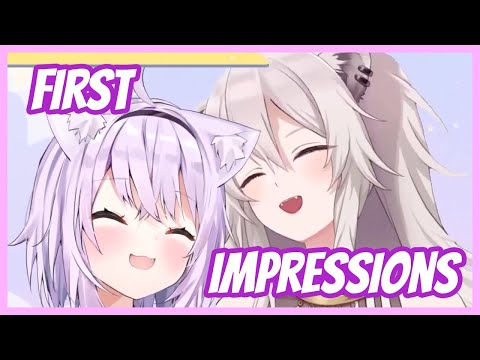 Okayu and Botan's first impressions of each other