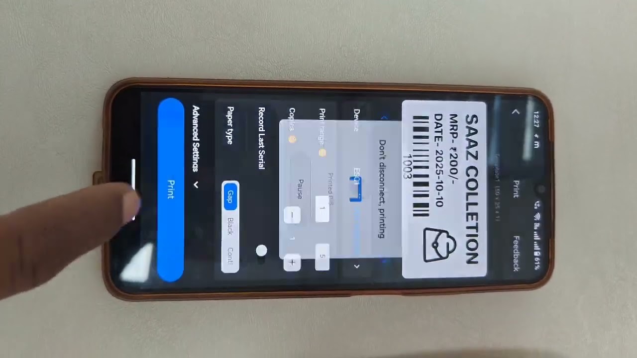 2 inch Barcode Label Printer 