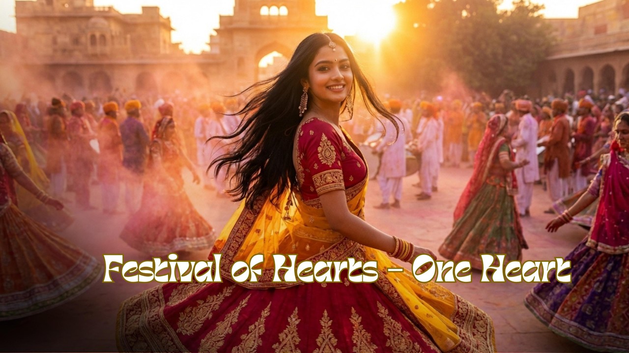 Festival of Hearts – One Heart | Indian Festival Celebration Music | Colorful Life in India