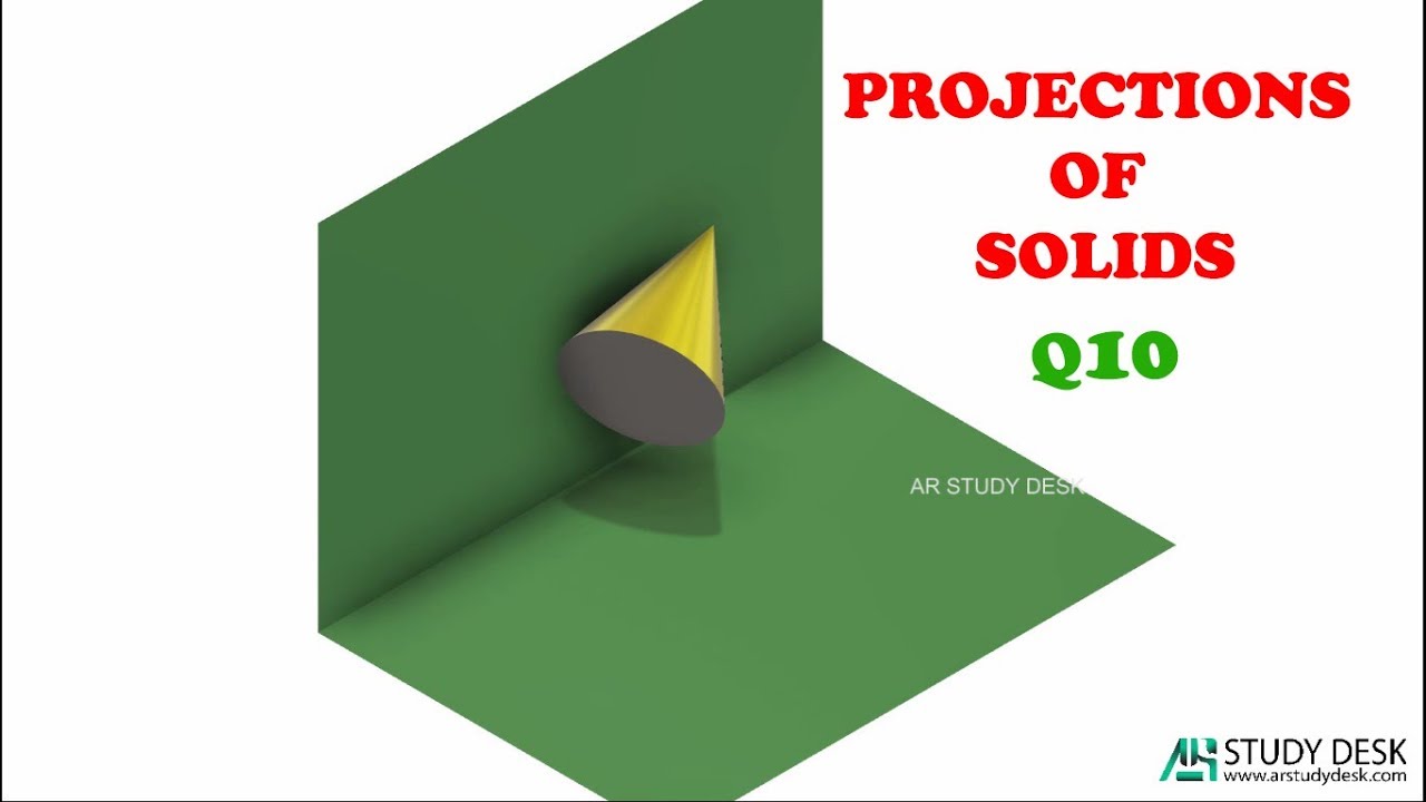 Projections of Solids Q10 - 3D Animation
