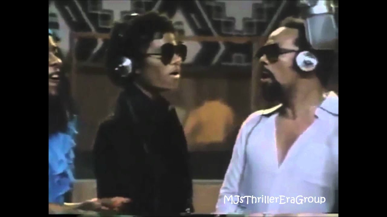 MJsThrillerEraGroup - Working In Studio Including: Quincy Jones And Lionel Richie