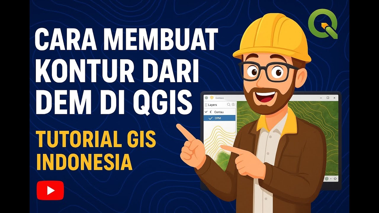 Cara Membuat Kontur Dari Dem di QGIS Tutorial GIS Indonesia - YouTube