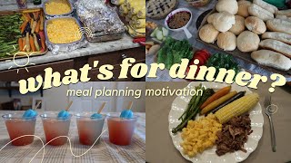 MEAL PLANNING MOTIVATION || WHAT WE ATE FOR DINNER + RECIPES