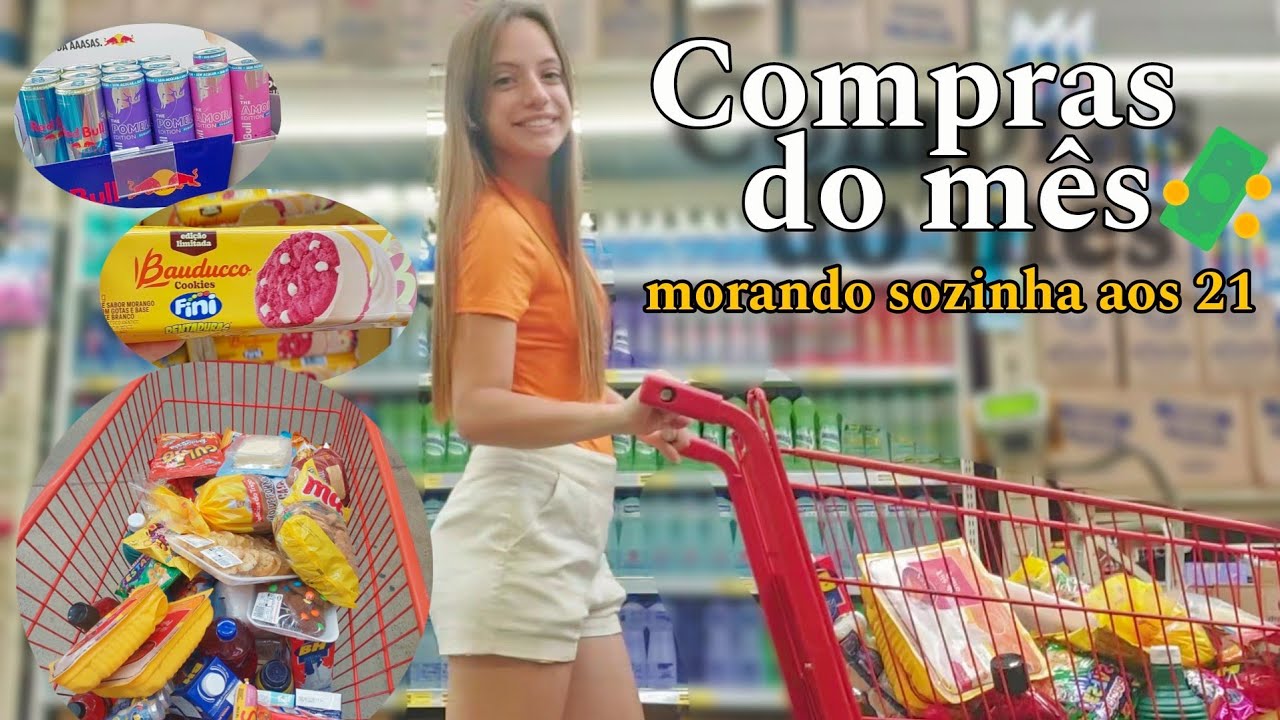 COMPRAS DO MÊS - MORANDO SOZINHA AOS 21 + UM FILHO